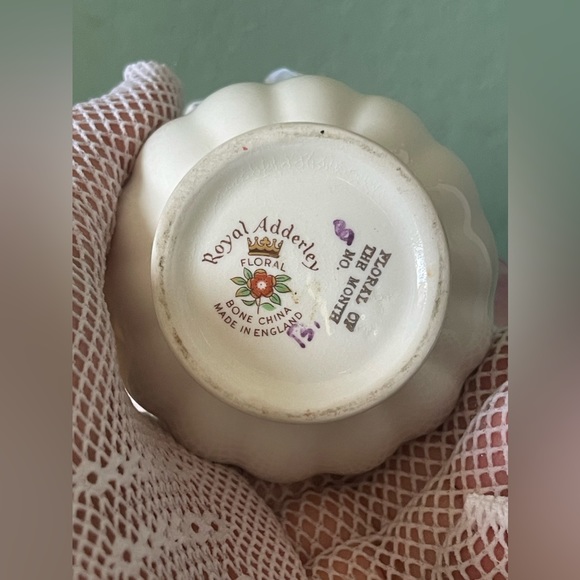 Royal Adderley England Floral Bone China Mini Flower Porcelain Bouquet 4” - Picture 11 of 13